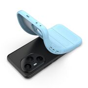 Husa pentru  Honor 400 Pro Liquid Silicone, Microfibre Lining, Non-Slip Airbag Design, Albastru deschis