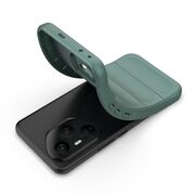 Husa pentru  Honor 400 Pro Liquid Silicone, Microfibre Lining, Non-Slip Airbag Design, Verde