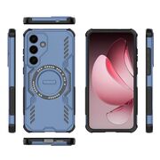 Husa pentru  Samsung Galaxy S25+ TitanGuard MagGrip Ultra-Rezistenta cu Protectie Camera, Colturi Ranforsate si Compatibilitate MagSafe - Albastru