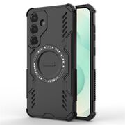 Husa pentru  Samsung Galaxy S25+ TitanGuard MagGrip Ultra-Rezistenta cu Protectie Camera, Colturi Ranforsate si Compatibilitate MagSafe - Negru