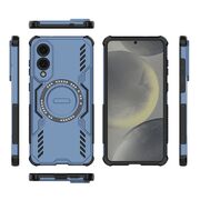 Husa pentru  Samsung Galaxy S25 Edge TitanGuard MagGrip Ultra-Rezistenta cu Protectie Camera, Colturi Ranforsate si Compatibilitate MagSafe - Albastru