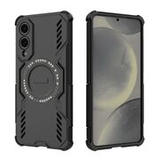 Husa pentru  Samsung Galaxy S25 Edge TitanGuard MagGrip Ultra-Rezistenta cu Protectie Camera, Colturi Ranforsate si Compatibilitate MagSafe - Negru