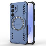 Husa pentru  Samsung Galaxy S25 TitanGuard MagGrip Ultra-Rezistenta cu Protectie Camera, Colturi Ranforsate si Compatibilitate MagSafe - Albastru