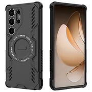 Husa pentru  Samsung Galaxy S25 Ultra TitanGuard MagGrip Ultra-Rezistenta cu Protectie Camera, Colturi Ranforsate si Compatibilitate MagSafe - Negru