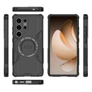 Husa pentru  Samsung Galaxy S25 Ultra TitanGuard MagGrip Ultra-Rezistenta cu Protectie Camera, Colturi Ranforsate si Compatibilitate MagSafe - Negru