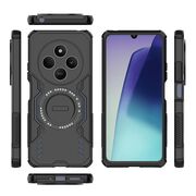 Husa pentru  Xiaomi Redmi 14C TitanGuard MagGrip Ultra-Rezistenta cu Protectie Camera, Colturi Ranforsate si Compatibilitate MagSafe - Negru