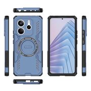 Husa pentru  Xiaomi Redmi Note 14 5G TitanGuard MagGrip Ultra-Rezistenta cu Protectie Camera, Colturi Ranforsate si Compatibilitate MagSafe - Albastru