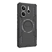 Husa pentru  Xiaomi Redmi Note 14 5G TitanGuard MagGrip Ultra-Rezistenta cu Protectie Camera, Colturi Ranforsate si Compatibilitate MagSafe - Negru