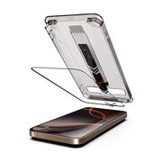 Set 2 x Folie sticla Premium pentru  iPhone 14 Pro Max ClearShield Ultra HD, Aplicare Usoara Easy Install+, Claritate Cristalina, Anti-soc & Anti-Zgarieturi - margini negre