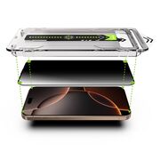 Set 2 x Folie sticla Premium pentru  iPhone 16 Pro Max VisionGuard Luxe Privacy cu Aplicare Instanta Easy Install+, Funcție Anti-Spionaj, Claritate HD și Tehnologie Anti-Praf