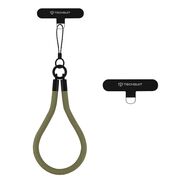 Snur pentru Telefon, Nylon Braided, Durable, Universal - Techsuit Rope Wrist Strap (RWS2-06) - Olive Leaf