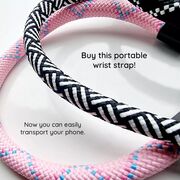 Snur pentru Telefon, Nylon Braided, Durable, Universal - Techsuit Rope Wrist Strap (RWS2-06) - Olive Leaf