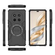Husa pentru  Honor Magic 7 Lite TitanGuard MagGrip Ultra-Rezistenta cu Protectie Camera, Colturi Ranforsate si Compatibilitate MagSafe - Negru