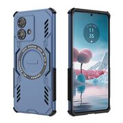 Husa pentru  Motorola Edge 40 NEO TitanGuard MagGrip Ultra-Rezistenta cu Protectie Camera, Colturi Ranforsate si Compatibilitate MagSafe - Albastru