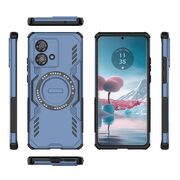 Husa pentru  Motorola Edge 40 NEO TitanGuard MagGrip Ultra-Rezistenta cu Protectie Camera, Colturi Ranforsate si Compatibilitate MagSafe - Albastru