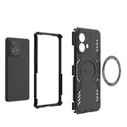 Husa pentru  Motorola Edge 40 NEO TitanGuard MagGrip Ultra-Rezistenta cu Protectie Camera, Colturi Ranforsate si Compatibilitate MagSafe - Albastru