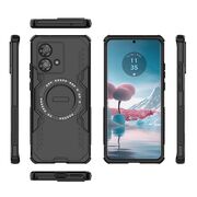 Husa pentru  Motorola Edge 40 NEO TitanGuard MagGrip Ultra-Rezistenta cu Protectie Camera, Colturi Ranforsate si Compatibilitate MagSafe - Negru