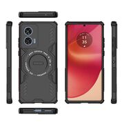 Husa pentru  Motorola Edge 50 Fusion TitanGuard MagGrip Ultra-Rezistenta cu Protectie Camera, Colturi Ranforsate si Compatibilitate MagSafe - Negru