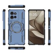 Husa pentru  Motorola Edge 50 TitanGuard MagGrip Ultra-Rezistenta cu Protectie Camera, Colturi Ranforsate si Compatibilitate MagSafe - Albastru