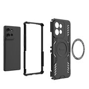 Husa pentru  Motorola Edge 50 TitanGuard MagGrip Ultra-Rezistenta cu Protectie Camera, Colturi Ranforsate si Compatibilitate MagSafe - Albastru