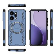 Husa pentru  Oppo Reno 14 Pro 5G TitanGuard MagGrip Ultra-Rezistenta cu Protectie Camera, Colturi Ranforsate si Compatibilitate MagSafe - Albastru