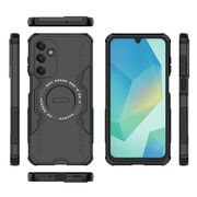 Husa pentru  Samsung Galaxy A16 TitanGuard MagGrip Ultra-Rezistenta cu Protectie Camera, Colturi Ranforsate si Compatibilitate MagSafe - Negru