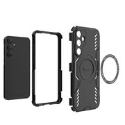 Husa pentru  Samsung Galaxy A55 TitanGuard MagGrip Ultra-Rezistenta cu Protectie Camera, Colturi Ranforsate si Compatibilitate MagSafe - Albastru