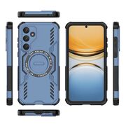 Husa pentru  Samsung Galaxy A55 TitanGuard MagGrip Ultra-Rezistenta cu Protectie Camera, Colturi Ranforsate si Compatibilitate MagSafe - Albastru