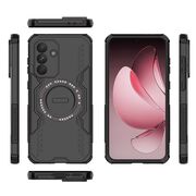 Husa pentru  Samsung Galaxy A56 TitanGuard MagGrip Ultra-Rezistenta cu Protectie Camera, Colturi Ranforsate si Compatibilitate MagSafe - Negru