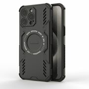 Husa pentru  iPhone 15 Pro Max TitanGuard MagGrip Ultra-Rezistenta cu Protectie Camera, Colturi Ranforsate si Compatibilitate MagSafe - Negru