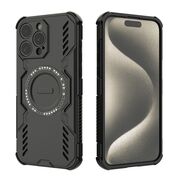 Husa pentru  iPhone 15 Pro Max TitanGuard MagGrip Ultra-Rezistenta cu Protectie Camera, Colturi Ranforsate si Compatibilitate MagSafe - Negru