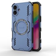 Husa pentru  iPhone 16 Plus TitanGuard MagGrip Ultra-Rezistenta cu Protectie Camera, Colturi Ranforsate si Compatibilitate MagSafe - Albastru
