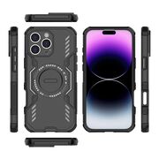 Husa pentru  iPhone 16 Pro TitanGuard MagGrip Ultra-Rezistenta cu Protectie Camera, Colturi Ranforsate si Compatibilitate MagSafe - Negru