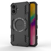 Husa pentru  iPhone 16 TitanGuard MagGrip Ultra-Rezistenta cu Protectie Camera, Colturi Ranforsate si Compatibilitate MagSafe - Negru