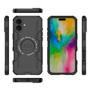 Husa pentru  iPhone 16 TitanGuard MagGrip Ultra-Rezistenta cu Protectie Camera, Colturi Ranforsate si Compatibilitate MagSafe - Negru