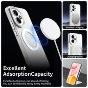 Husa premium pentru  Honor 400 VivaShell Fusion compatibila MagSafe, Anti-Shock - Protectie Avansata Display & Camera - Design Slim și Elegant - Alb