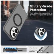 Husa premium pentru  Honor 400 VivaShell Fusion compatibila MagSafe, Anti-Shock - Protectie Avansata Display & Camera - Design Slim și Elegant - Negru
