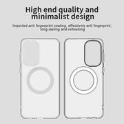 Husa premium pentru  Samsung Galaxy A56 VivaShell Fusion compatibila MagSafe, Anti-Shock - Protectie Avansata Display & Camera - Design Slim și Elegant - Alb
