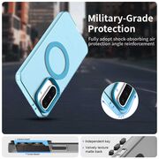 Husa premium pentru  Samsung Galaxy A56 VivaShell Fusion compatibila MagSafe, Anti-Shock - Protectie Avansata Display & Camera - Design Slim și Elegant - Albastru
