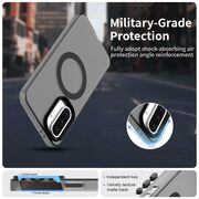 Husa premium pentru  Samsung Galaxy A56 VivaShell Fusion compatibila MagSafe, Anti-Shock - Protectie Avansata Display & Camera - Design Slim și Elegant - Negru