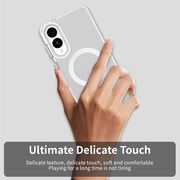 Husa premium pentru  Samsung Galaxy S25 Edge VivaShell Fusion compatibila MagSafe, Anti-Shock - Protectie Avansata Display & Camera - Design Slim și Elegant - Alb