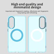 Husa premium pentru  Samsung Galaxy S25 Edge VivaShell Fusion compatibila MagSafe, Anti-Shock - Protectie Avansata Display & Camera - Design Slim și Elegant - Albastru