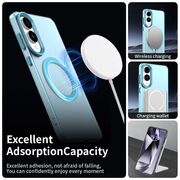 Husa premium pentru  Samsung Galaxy S25 Edge VivaShell Fusion compatibila MagSafe, Anti-Shock - Protectie Avansata Display & Camera - Design Slim și Elegant - Albastru