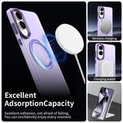 Husa premium pentru  Samsung Galaxy S25 Edge VivaShell Fusion compatibila MagSafe, Anti-Shock - Protectie Avansata Display & Camera - Design Slim și Elegant - Mov