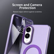 Husa premium pentru  Samsung Galaxy S25 Edge VivaShell Fusion compatibila MagSafe, Anti-Shock - Protectie Avansata Display & Camera - Design Slim și Elegant - Mov