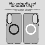 Husa premium pentru  Samsung Galaxy S25 Edge VivaShell Fusion compatibila MagSafe, Anti-Shock - Protectie Avansata Display & Camera - Design Slim și Elegant - Negru
