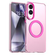 Husa premium pentru  Samsung Galaxy S25 Edge VivaShell Fusion compatibila MagSafe, Anti-Shock - Protectie Avansata Display & Camera - Design Slim și Elegant - Roz