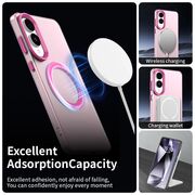 Husa premium pentru  Samsung Galaxy S25 Edge VivaShell Fusion compatibila MagSafe, Anti-Shock - Protectie Avansata Display & Camera - Design Slim și Elegant - Roz