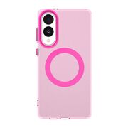 Husa premium pentru  Samsung Galaxy S25 Edge VivaShell Fusion compatibila MagSafe, Anti-Shock - Protectie Avansata Display & Camera - Design Slim și Elegant - Roz