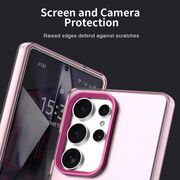 Husa premium pentru  Samsung Galaxy S25 Ultra VivaShell Fusion compatibila MagSafe, Anti-Shock - Protectie Avansata Display & Camera - Design Slim și Elegant - Roz